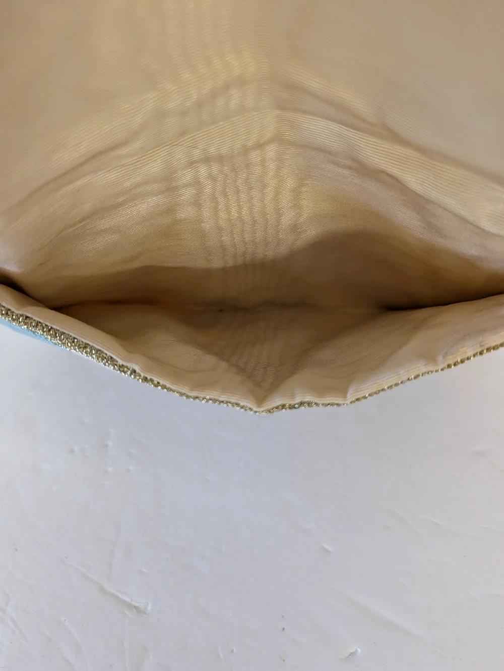 Crossbody Bag in Cream, Teal & Pink Hand Crafted.